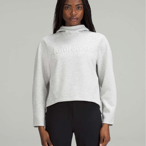 Lululemon | AirWrap Hoodie Emboss Wordmark | Heathered Core Ultra Light Grey | 6 - Picture 1 of 5